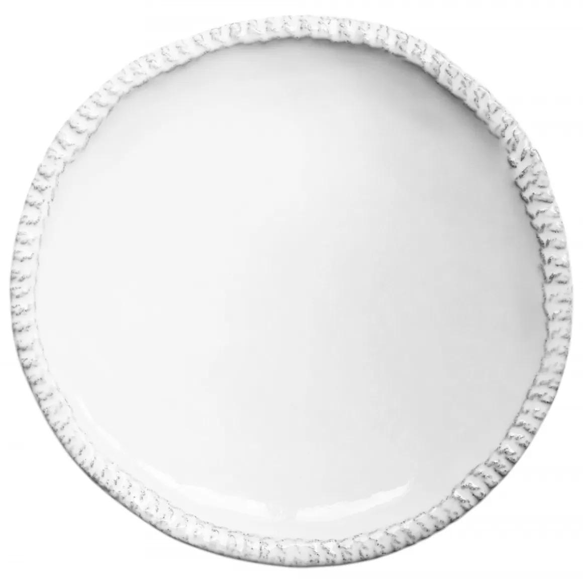 Astier de Villatte Aurelie Soup Plate With Embroidered Border