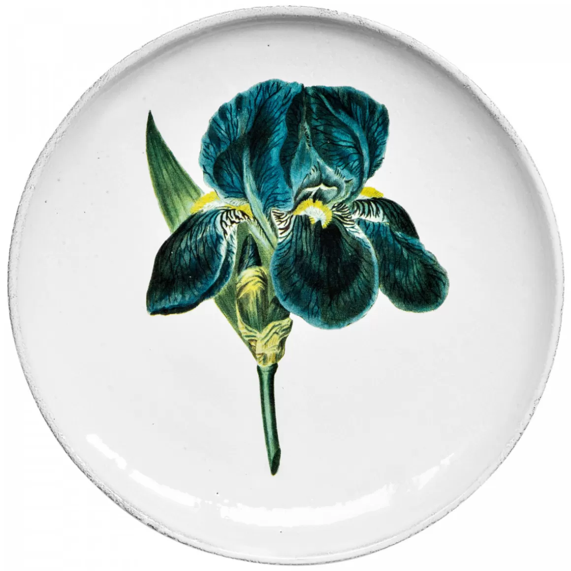 Astier de Villatte Blue Flower Dinner Plate