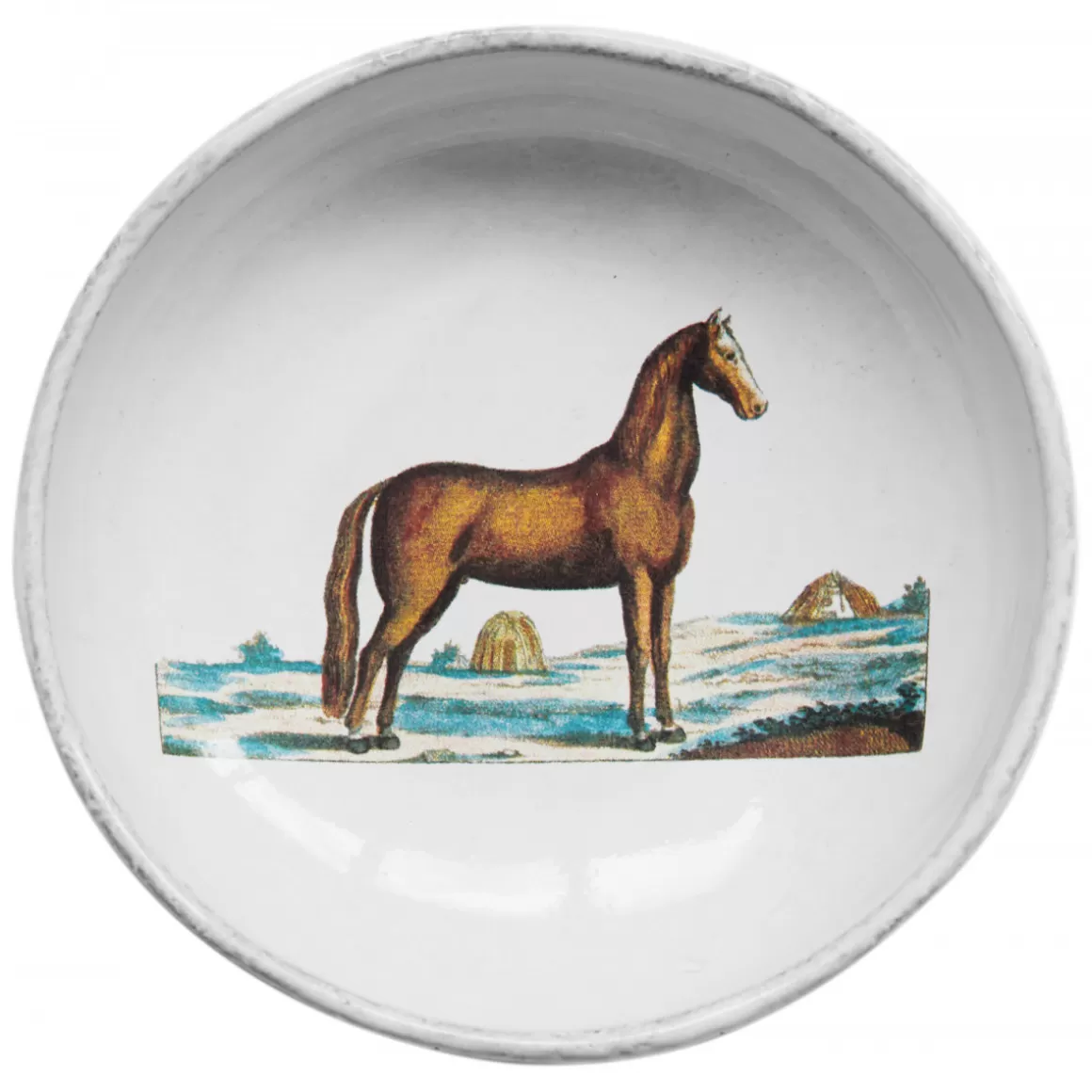 Astier de Villatte Brown Horse Dish