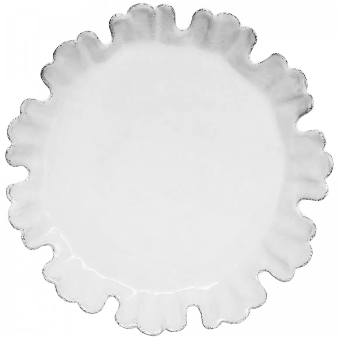 Astier de Villatte Chou Dinner Plate With 11 Petals