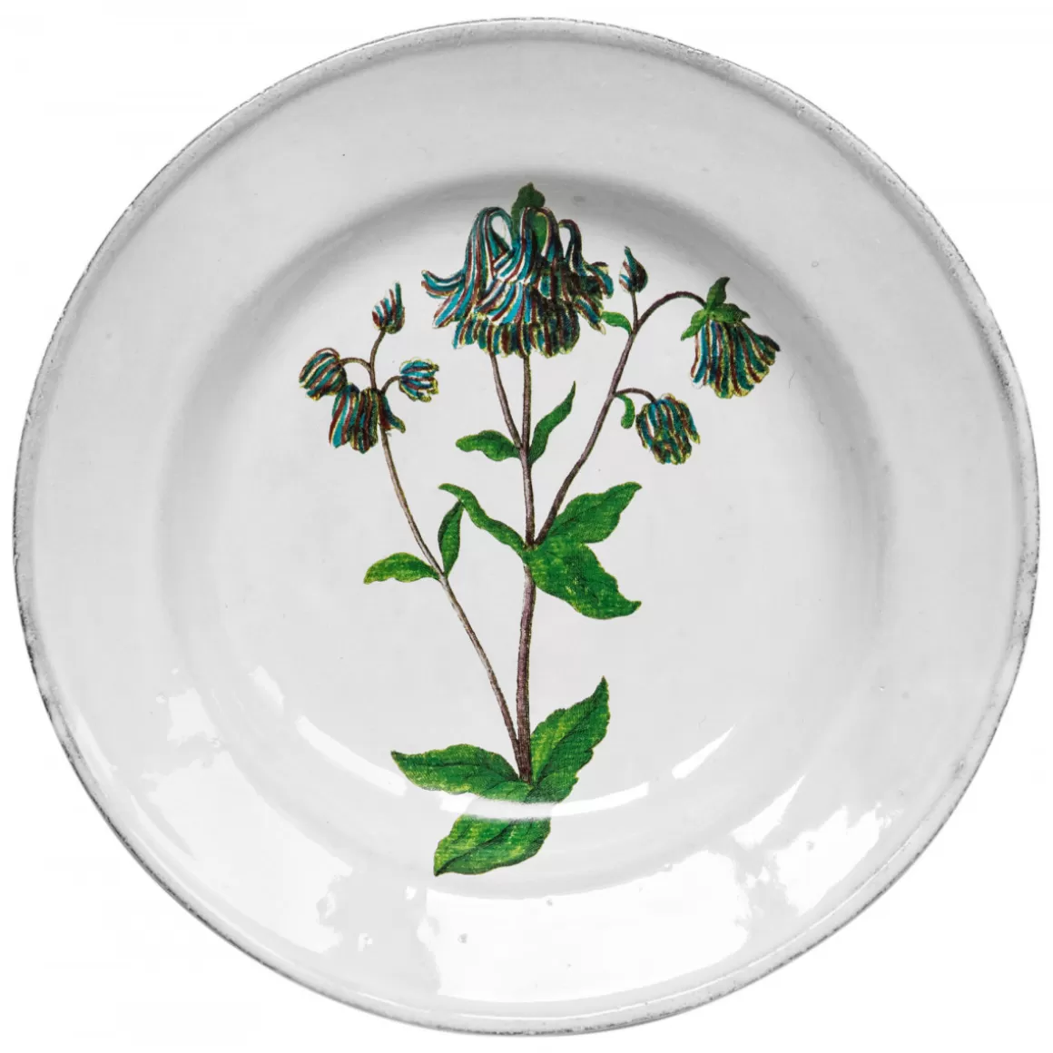 Astier de Villatte Columbine Soup Plate