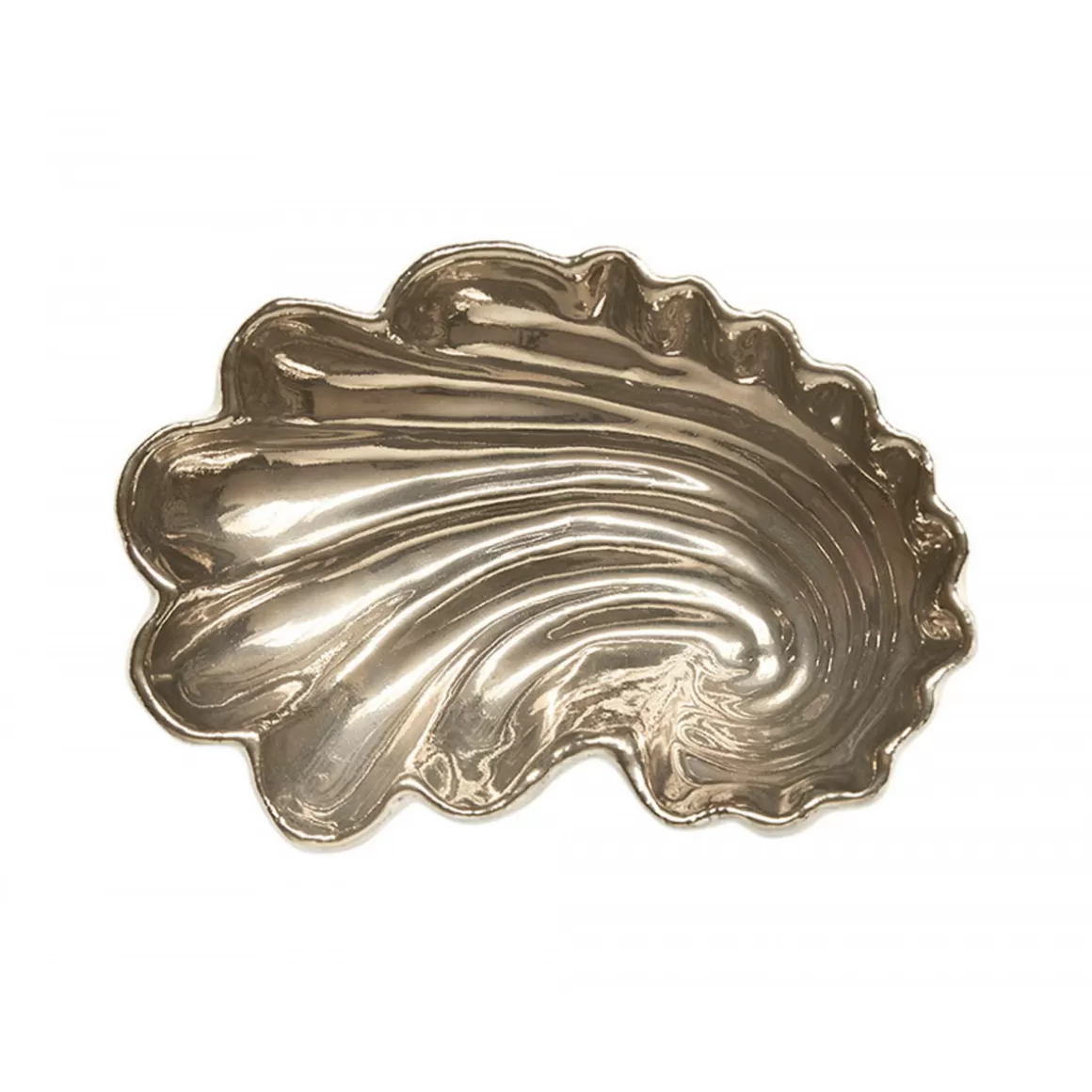 Astier de Villatte Coquillage Dish (Platinum Interior)