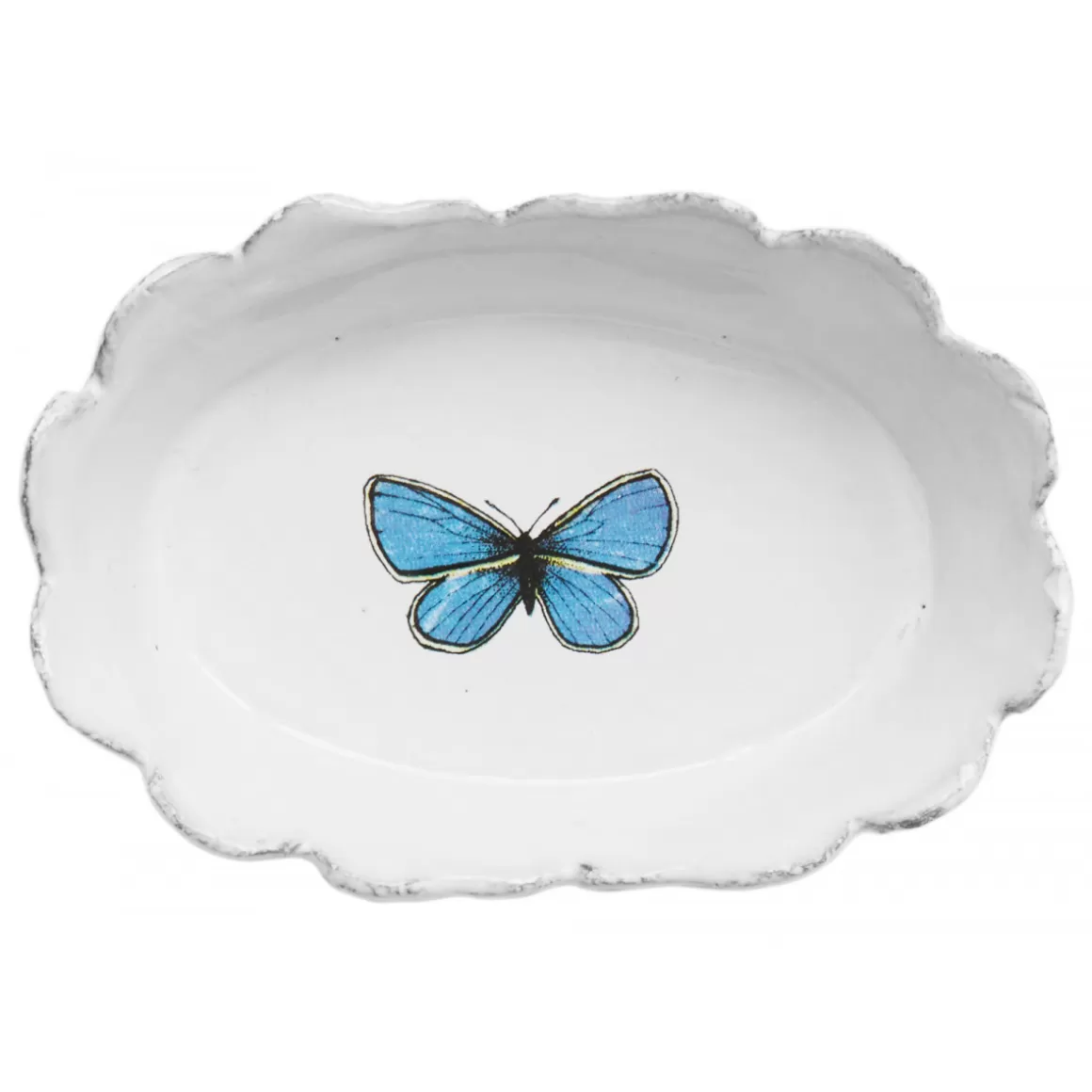 Astier de Villatte Dark Blue Butterfly Dish