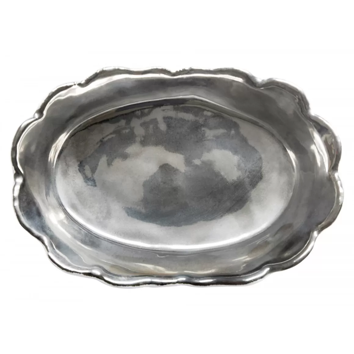 Astier de Villatte Deep Colbert Dish (Platinum Interior)