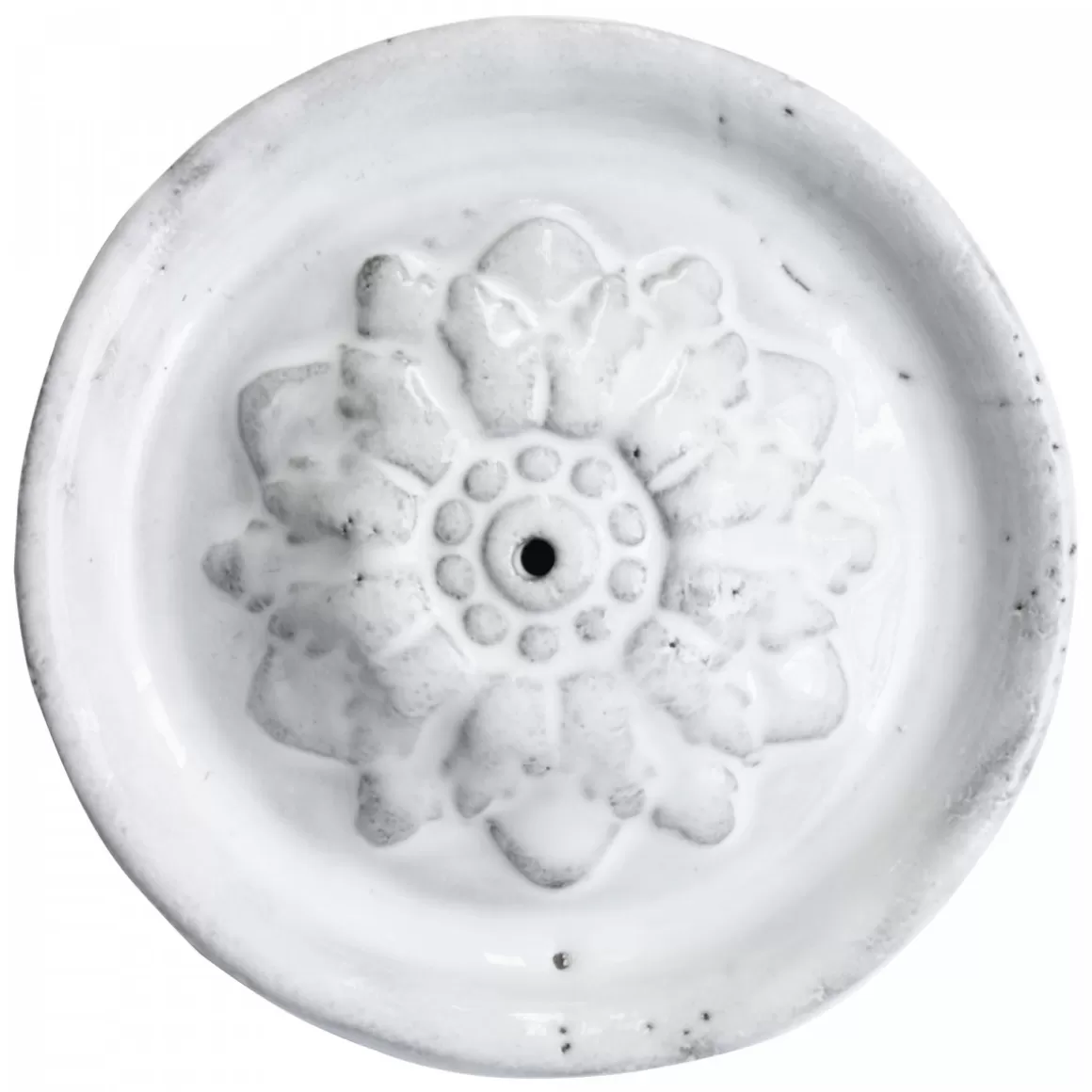 Astier de Villatte Emilie Incense Holder On Saucer