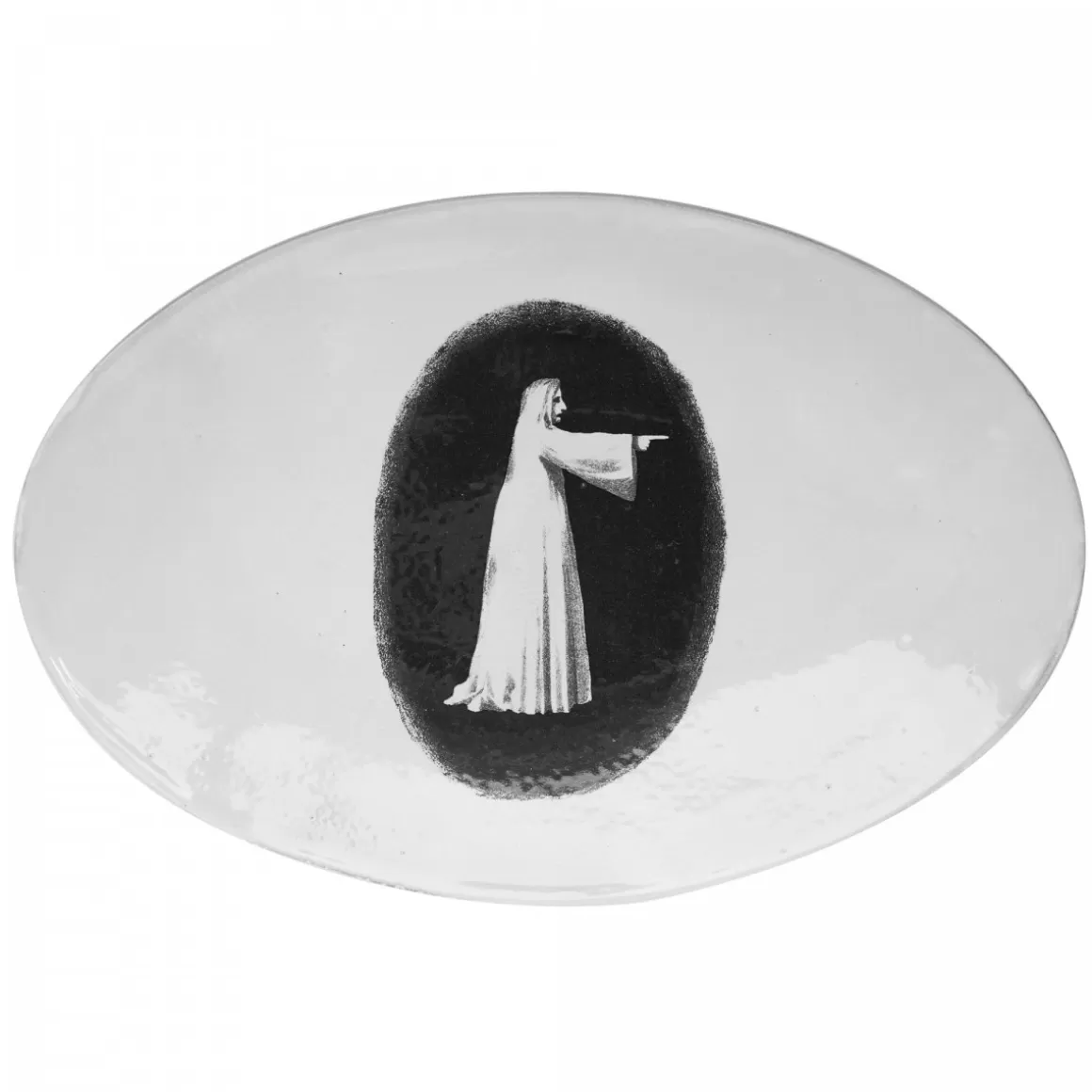 Astier de Villatte Ghost Looking Right Platter