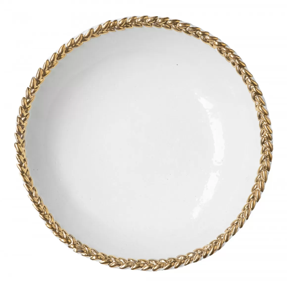 Astier de Villatte Gold Josephine Soup Plate