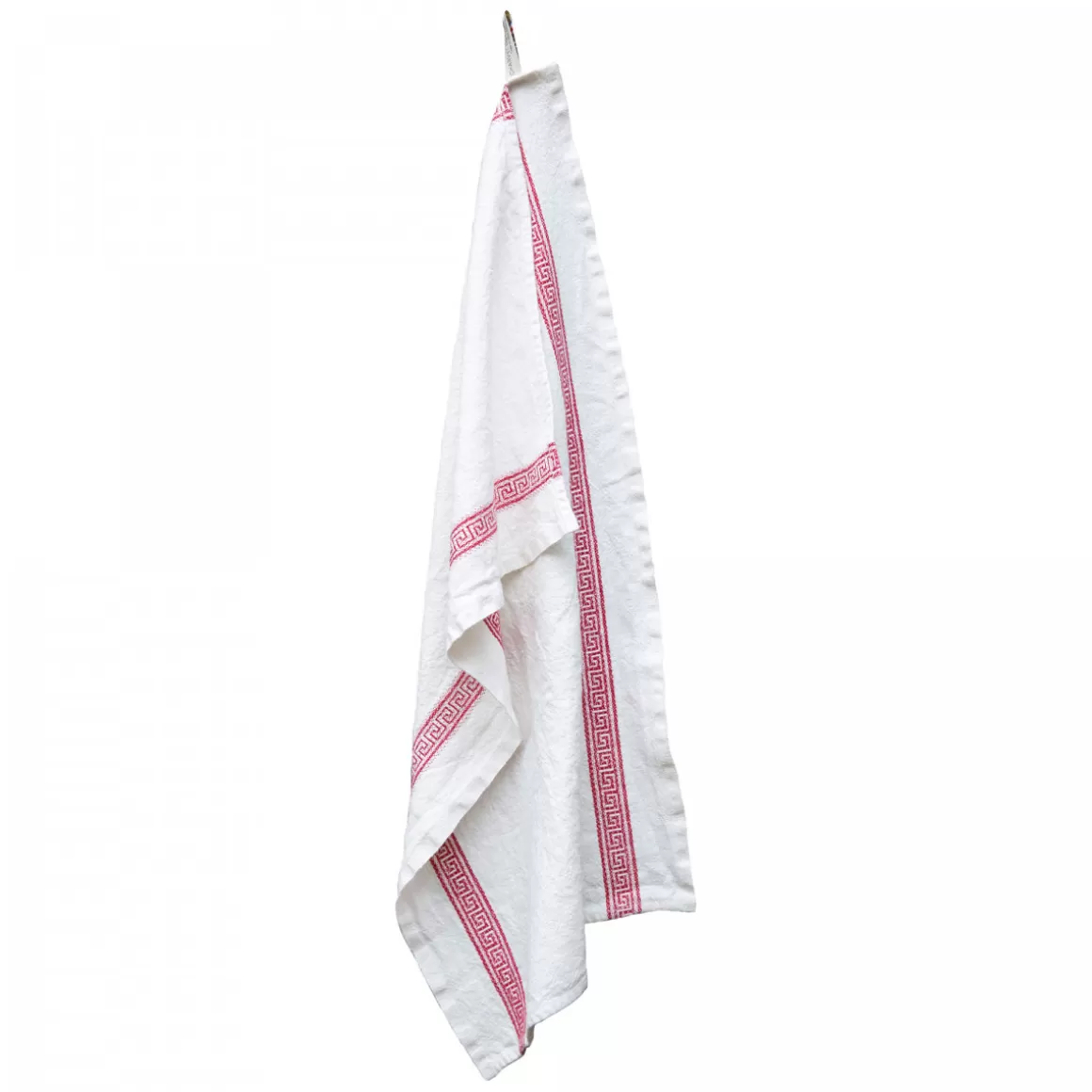 Astier de Villatte Grecque Tea Towel (Red)