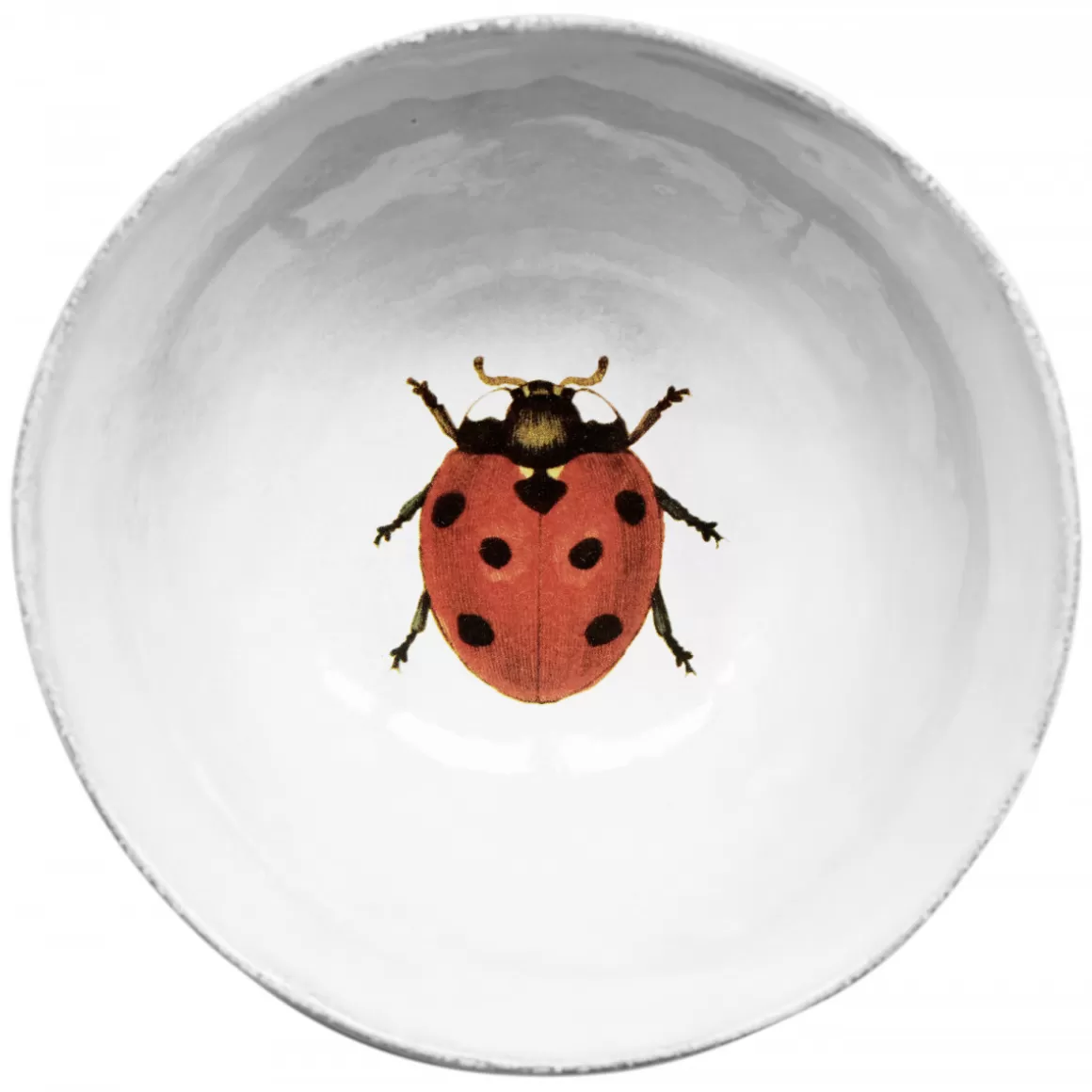 Astier de Villatte Ladybird Soup Plate