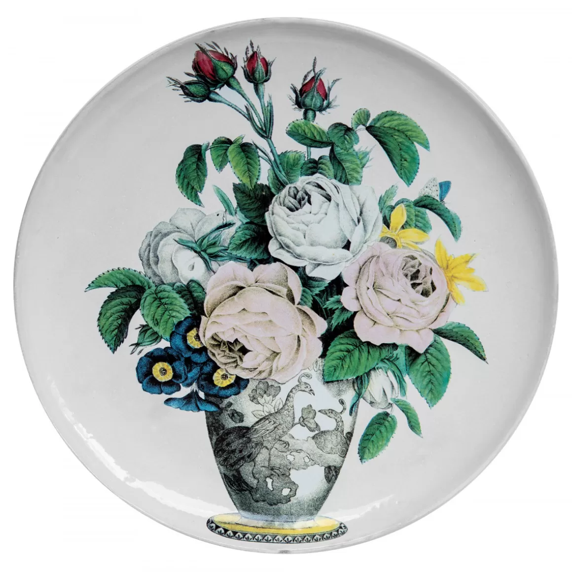 Astier de Villatte Large Bouquet Dinner Plate