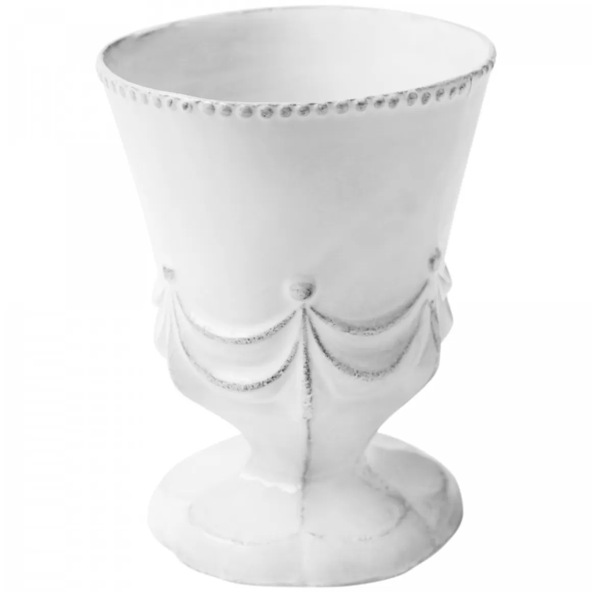 Astier de Villatte Large Petulla Goblet With Drapery