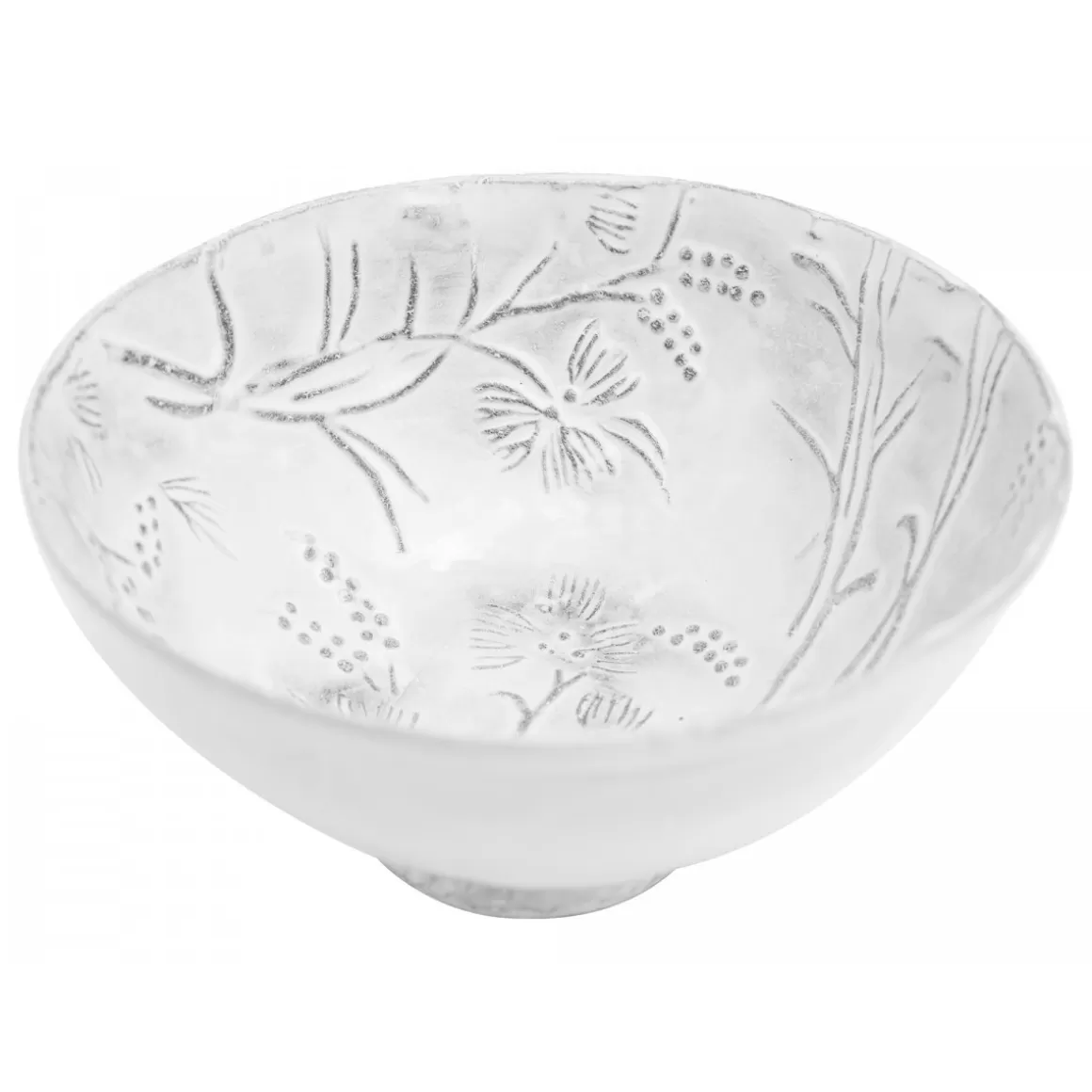 Astier de Villatte Large Robinson Bowl (Flowers Inside)