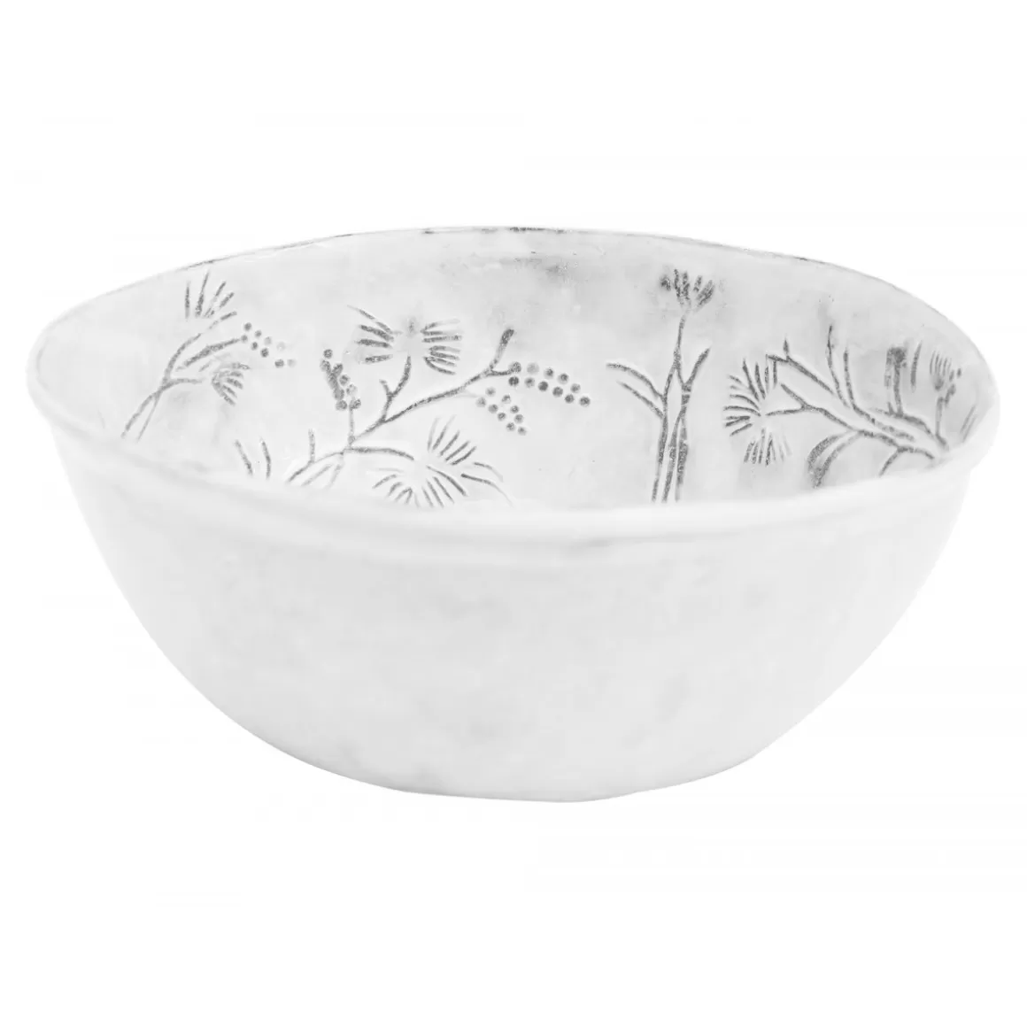 Astier de Villatte Large Robinson Salad Bowl (Flowers Inside)