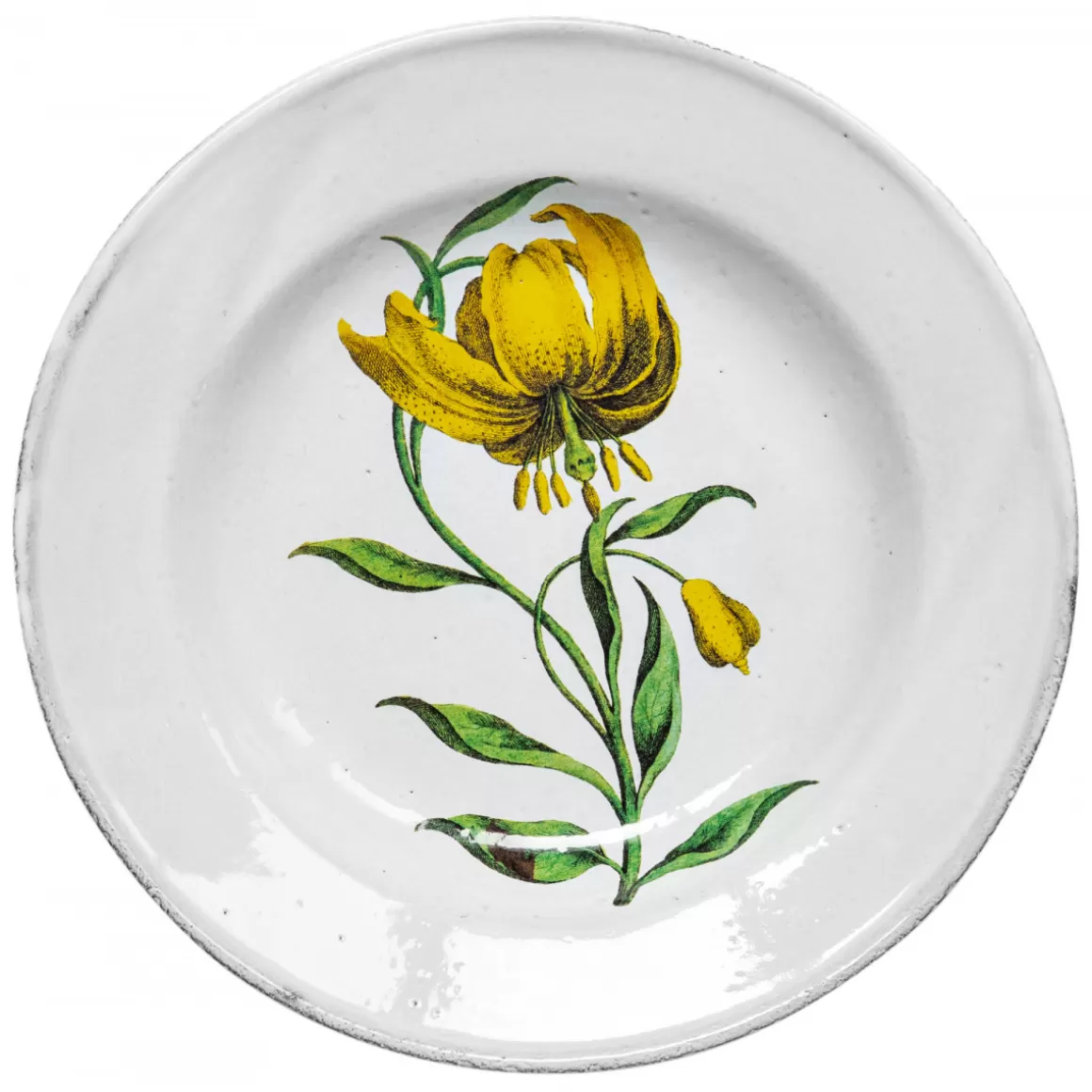 Astier de Villatte Mountain Lily Soup Plate