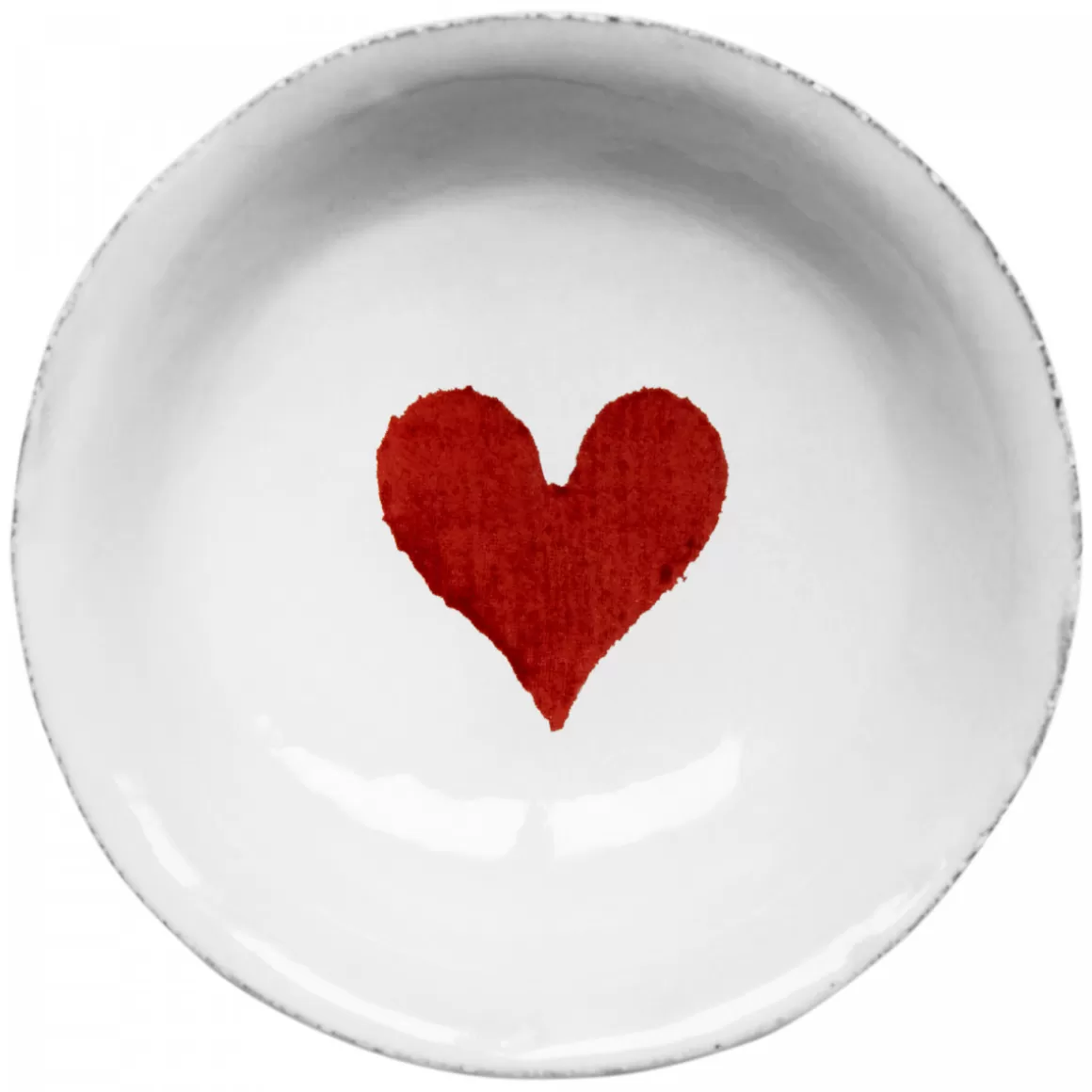 Astier de Villatte Red Heart Dish