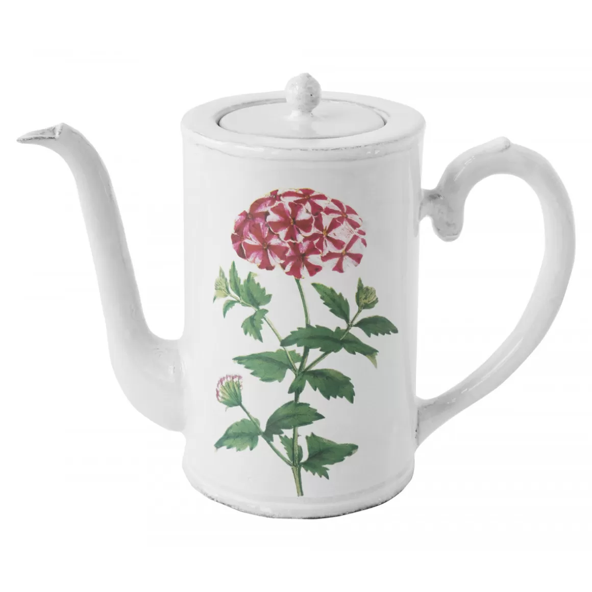 Astier de Villatte Red Star Phlox Coffee Pot