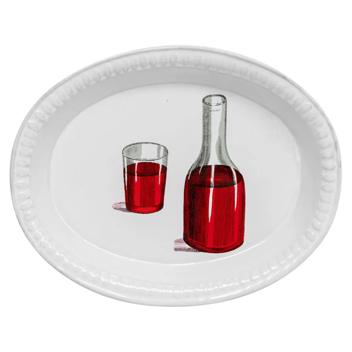 Astier de Villatte Red Wine Decanter And Glass Soup Plate