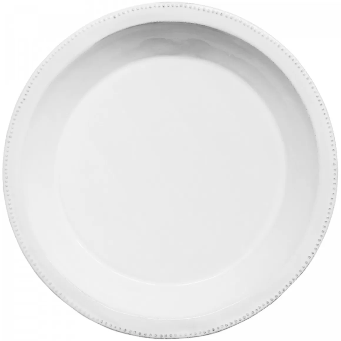 Astier de Villatte Round Perles Soup Plate