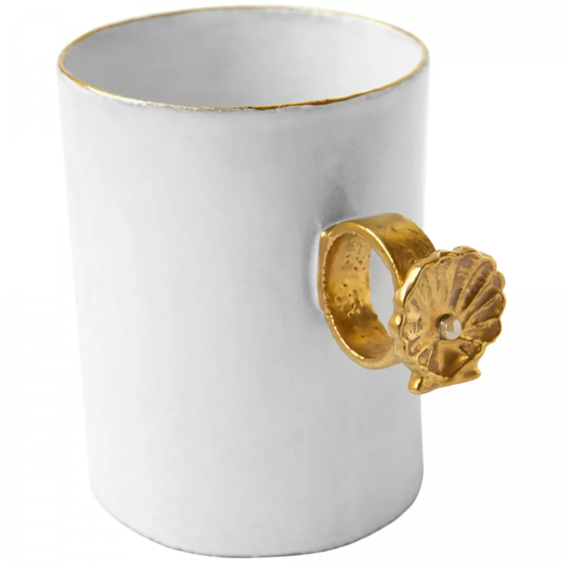 Astier de Villatte Shell Ring Cup