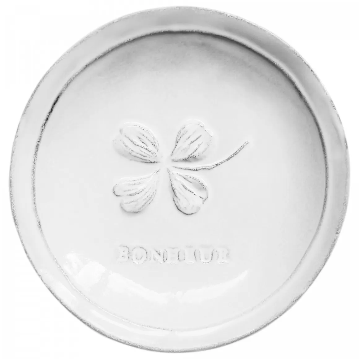 Astier de Villatte Small Fleurs Plate (Bonheur)