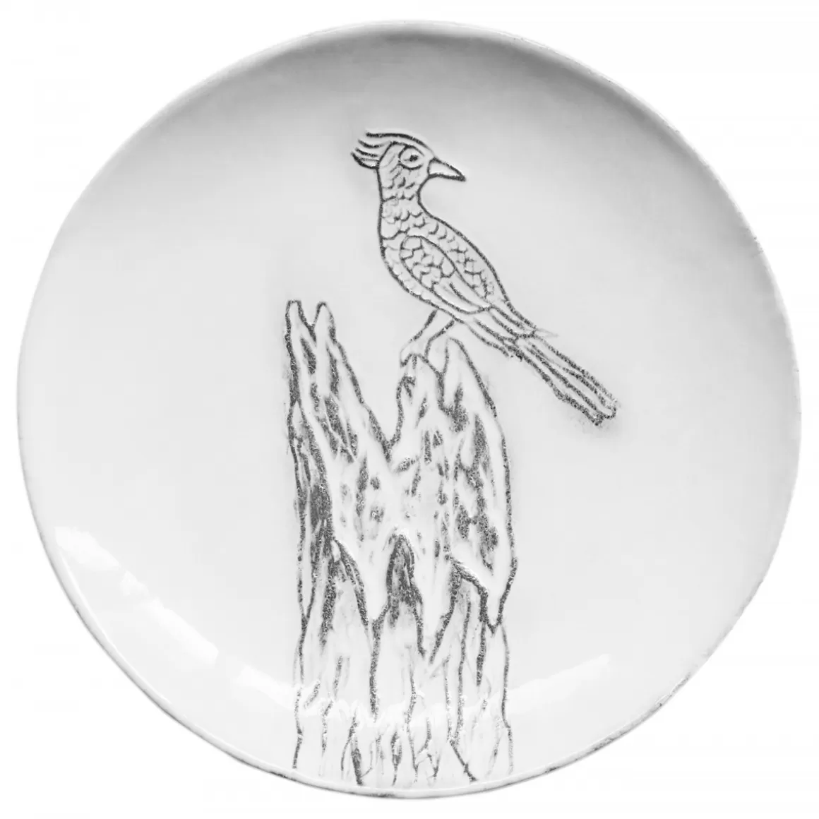 Astier de Villatte Small Foret Plate (Bird)