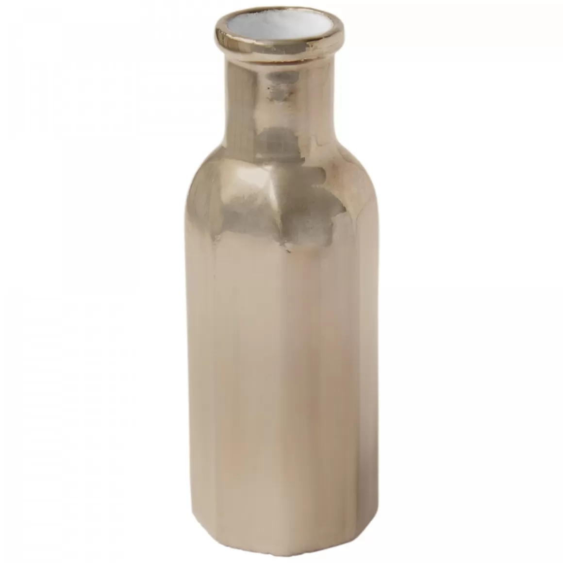 Astier de Villatte Small Octave Vase (Platinum Exterior)