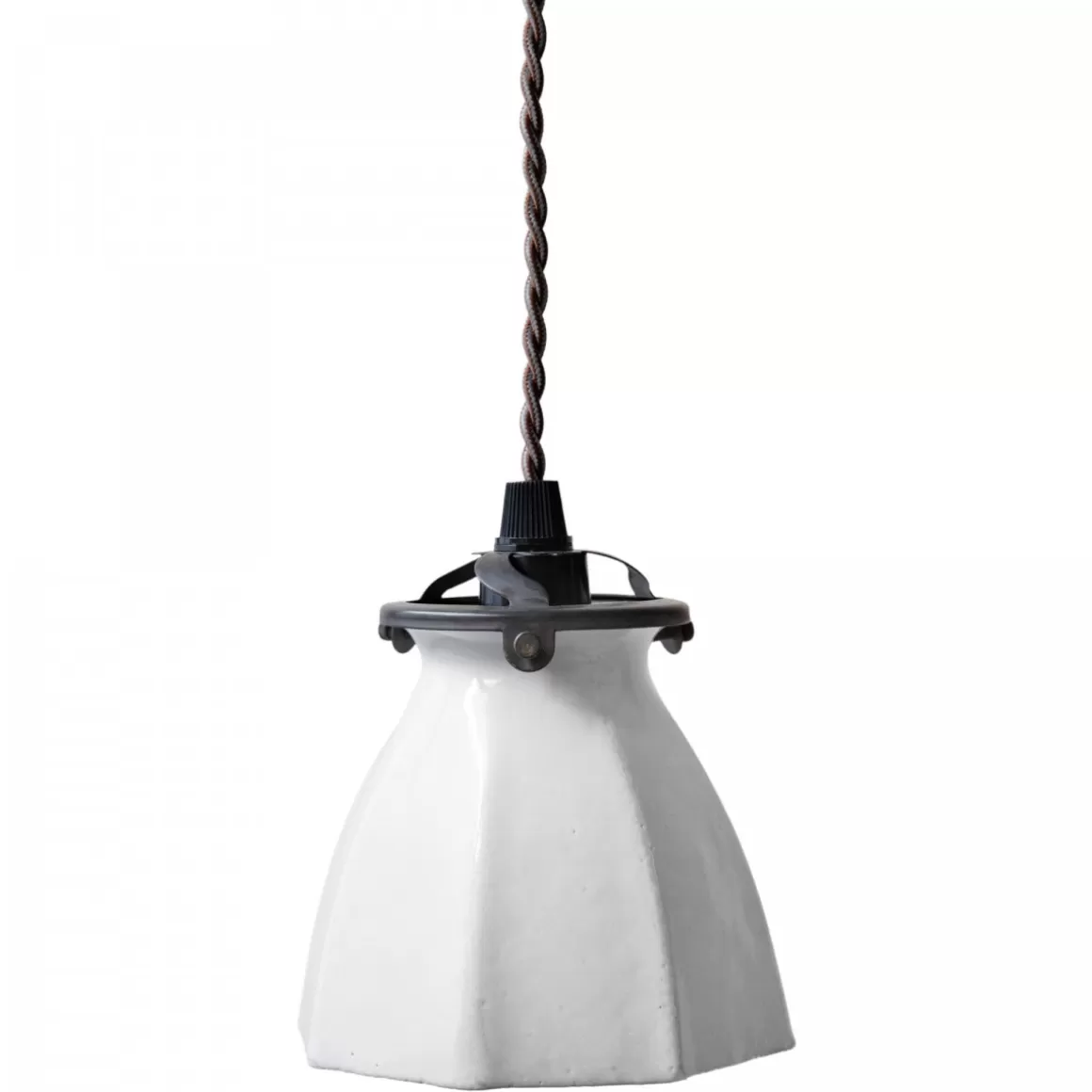 Astier de Villatte Small Revolution Pendant Light With Canopy