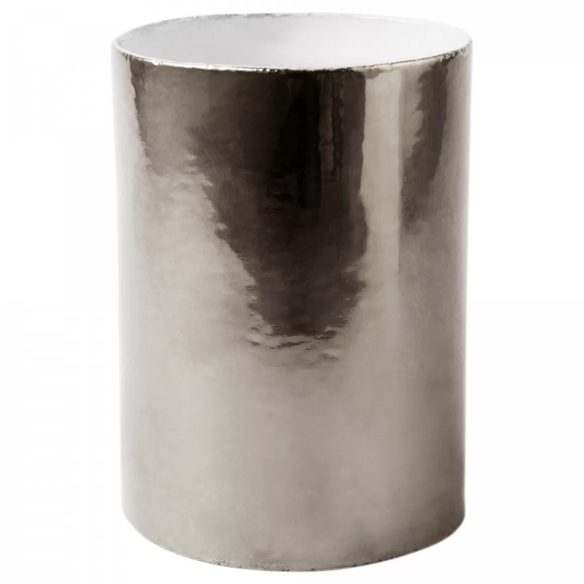 Astier de Villatte Small Tube Vase (Platinum Exterior)