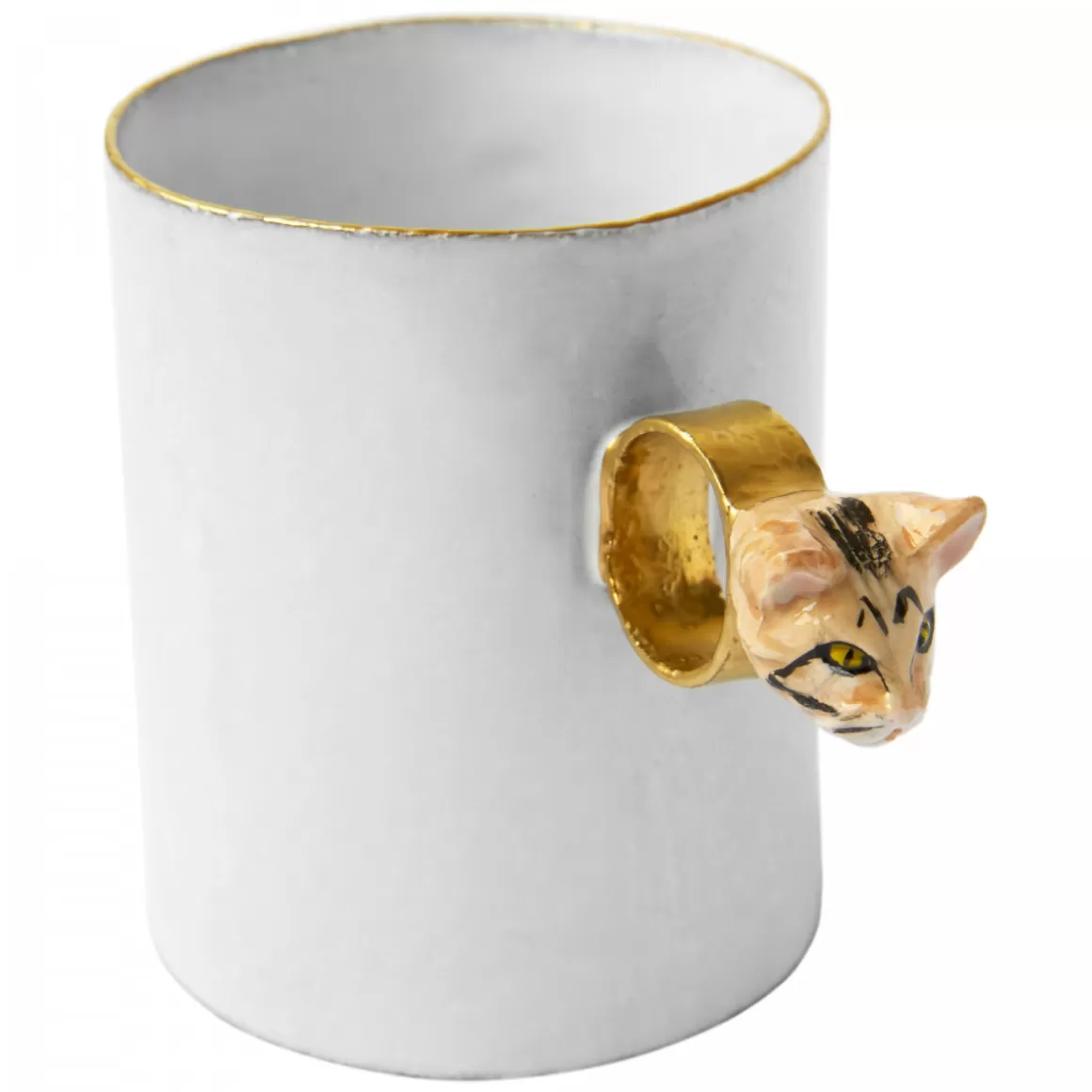 Astier de Villatte Tabby Cat Ring Cup