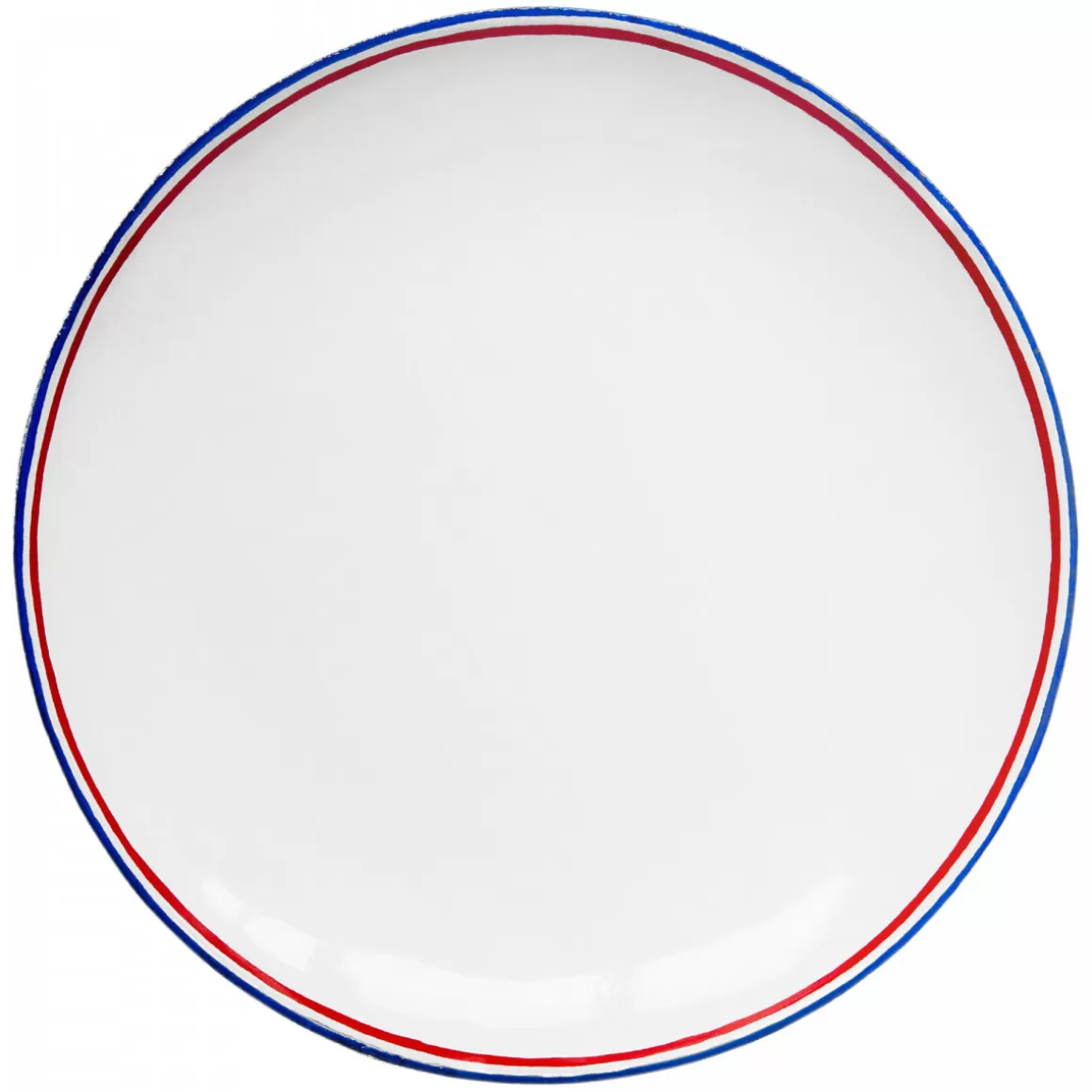 Astier de Villatte Tricolore Soup Plate